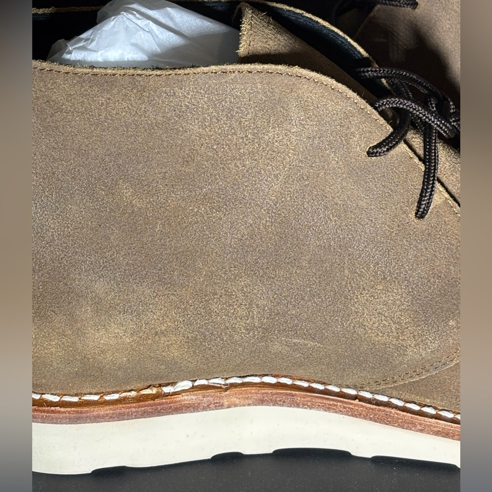NWT Thursday Boot Company Scouts, Tan Suede Chukka Boots with Brown Laces - Picture 12 of 16